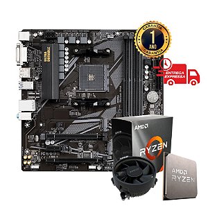 Kit Gamer Placa mãe B550M DS3H + Ryzen 5 4500 c/ cooler AM4