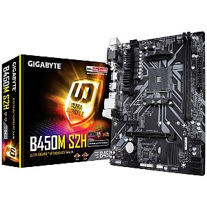 Placa Mãe Gigabyte B450M S2H Chipset B450 AMD AM4 mATX DDR4