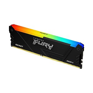 Memória Kingston Fury Beast 8GB 3200 RGB DDR4 KF432C16BB2A/8