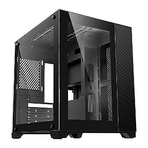 Gabinete Gamer Bluecase Atlantis BG-051 Preto Lateral Vidro
