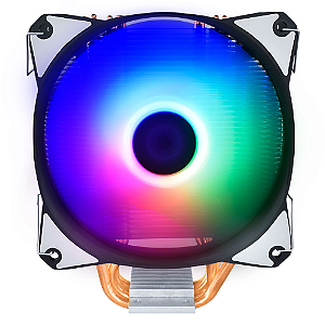 Air Cooler Gamer Evus Rainbow Led RGB Preto CP-130