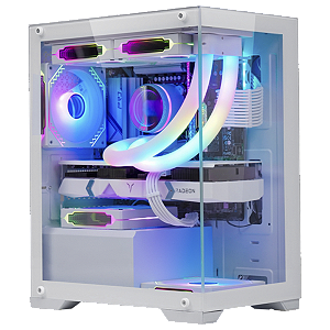 Gabinete Gamer K-mex Poseidon CG-W1H5 Branco M-ATX Sem FAN