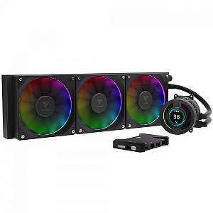 Water Cooler Gamdias Chione 360mm RGB LCD Preto P3-360U