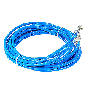 Cabo Rede Azul Categoria 5E 10 Metros Anatel 1000MB Gigalink