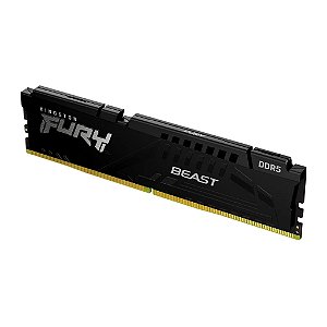 Memória Kingston Fury Beast 16GB DDR5 5200MHZ CL40 Preto