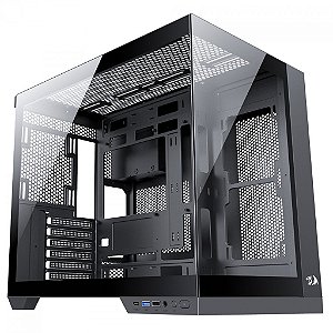 Gabinete Gamer Redragon Wideload Pro Preto ATX Sem FAN