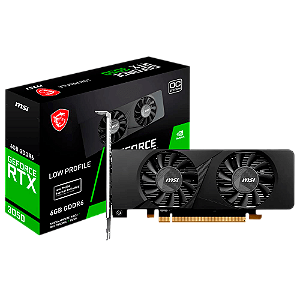 Placa De Vídeo MSI GeForce RTX 3050 LP 6GB OC GDDR6 96Bits