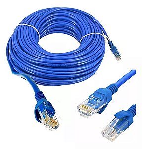 Cabo de Rede Azul Categoria 5E de 20 Metros - Anatel