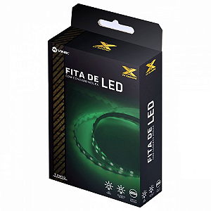 Fita Led Vinik VX Gaming Conector Molex Verde 1 Metro LDM1