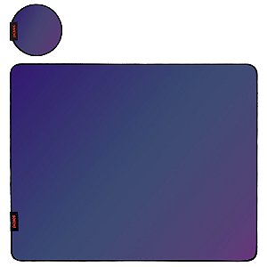Mousepad Pcyes Obsidian 50x40x1cm Com Infusão De Vidro Roxo