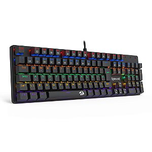 Teclado Mecânico Gamer Redragon Valheim RGB Switch Azul K608