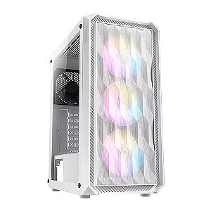 Gabinete Gamer Antec NX292 W Mid Tower 3 Fans RGB Branco