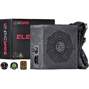 Fonte Pcyes Electro V2 450W 80 Plus Bronze PFC Ativo ATX