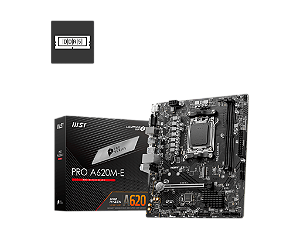 Placa Mãe MSI Pro A620M-E AMD AM5 mATX DDR5 Chipset A620