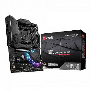 Placa Mãe MSI MPG B550 DDR4 Gaming Plus Chipset B550 AM4