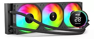 Water Cooler Acer 360mm Led ARGB Visor Temperatura Preto