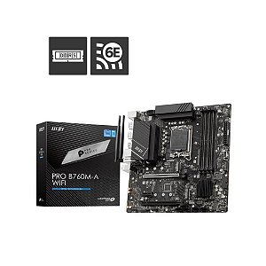 Placa Mãe MSI PRO B760M-A WiFi TX LGA 1700 DDR5 HDMI USB 3.2