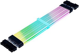 Cabo Extensor Sleeved 24P Acegeek AC38 ARGB 345mm Preto