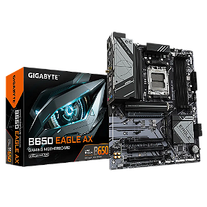 Placa Mãe Gigabyte B650 Eagle AX 1.0 ATX AMD AM5 DDR5 Preto