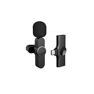 Microfone Para Celular Lapela Tipo-C Sem Fio