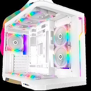 Gabinete Redragon Wideload Extreme Vidro Curvo Branco CA-605