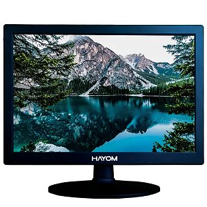Monitor Hayom 15,4" 60hz  12v 3A VGA/HDMI Preto MO6006