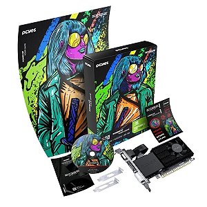 Placa De Vídeo PCyes Nvidia Geforce Gt 730 4GB DDR5 64 BITS