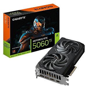 Placa Vídeo Gigabyte GeForce RTX 5060Ti WindForce 8G GDDR7