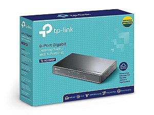 Switch 8 Portas Tp Link 10/100/1000 Gigabit 4 Porta Poe Mesa