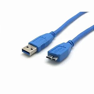 Cabo USB AM/BM 3.0 1,00M MIicro HD Externo-Azul