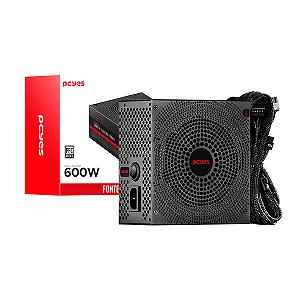 Fonte Pcyes Electra 600W PFC Ativo ELEC600W