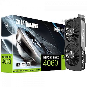 Placa Vídeo Gaming NVIDIA GeForce RTX 4060 Twin Edge 8GB