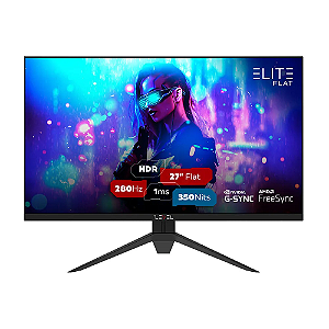 Monitor Gamer Hi Level Elite Flat 27" ELED 280Hz 1ms Preto