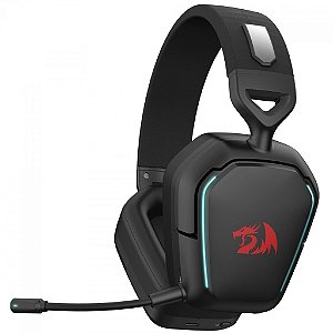 Headset Gamer Redragon Mira Sem fio 7.1 C/Mic Preto - H868