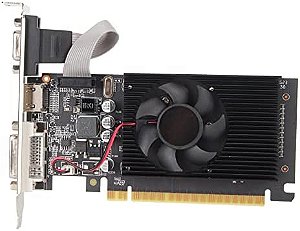 Placa de Vídeo GeForce GT610 2GB GDDR3 64 bits HDMI DVI VGA