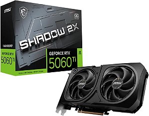 MSI Placa gráfica GeForce RTX 5060 Ti 16G SHADOW 2X OC PLUS