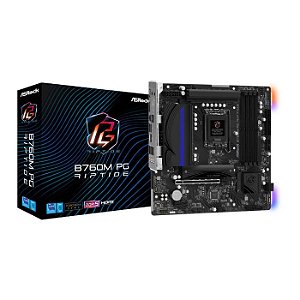 Placa Mãe AsRock B760M PG Riptide LGA 1700 mATX DDR5 HDMI M2