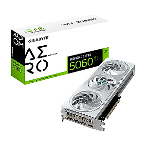 Placa Vídeo Gigabyte RTX 5060 Ti AERO OC 8G NVIDIA 8GB GDDR7