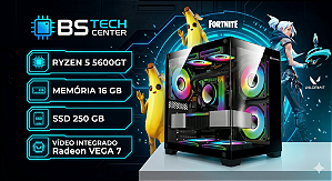 PC Gamer BS Info AMD Processador Ryzen 5 5600GT Memória 16GB DDR4 SSD 250GB 550W