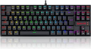 Teclado Magnético Redragon Kumara PRO K552RGB USB RGB Preto