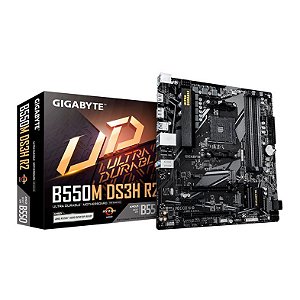 Placa Mae Gigabyte B550M DS3H AC R2 Chipset AMD B550 DDR4