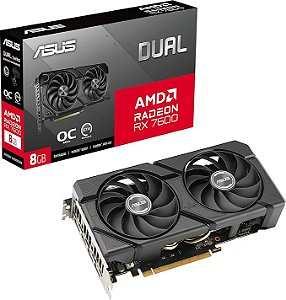Placa De Video ASUS DUAL RADEON RX 7600 EVO OC EDITION 8GB