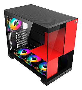 Gabinete Gamer Redragon Eternal Preto Ca-612br Preto Vermelh