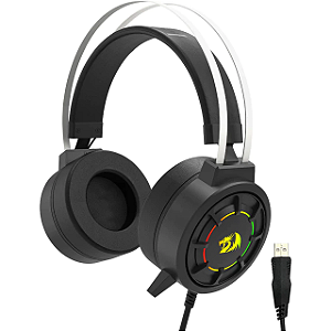 Headset Gamer Redragon Grendel Rgb Preto Usb H314-rgb Preto