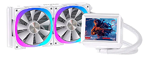Water Cooler Gamer Round5 Notus 240 Argb Com Display Branco