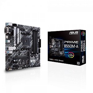 Placa Mãe Asus Prime B550M-A Chipset B550 AMD AM4 mATX DDR4