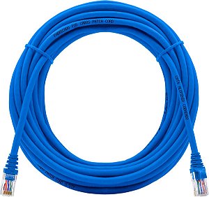 Cabo De Rede Para Internet Cat6 Rj45 Tamanho  15 Metros Azul