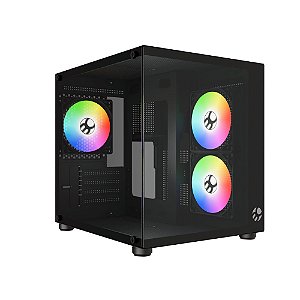Gabinete Gamer Bluecase BG-064 PURE PRO RGB C/ 3 Fans RGB