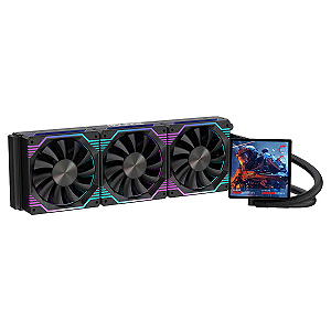 Water Cooler Zephyro ARGB 360mm Display LCD PWM Intel e AMD