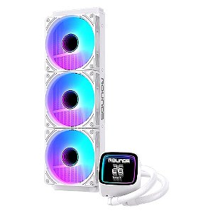 Water Cooler Round5 Boreah 360mm ARGB Com Display Cor Branca